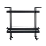 Durham Black/Clear Dining Cart