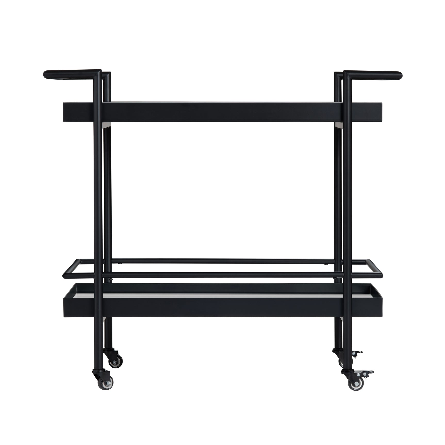 Durham Black/Clear Dining Cart