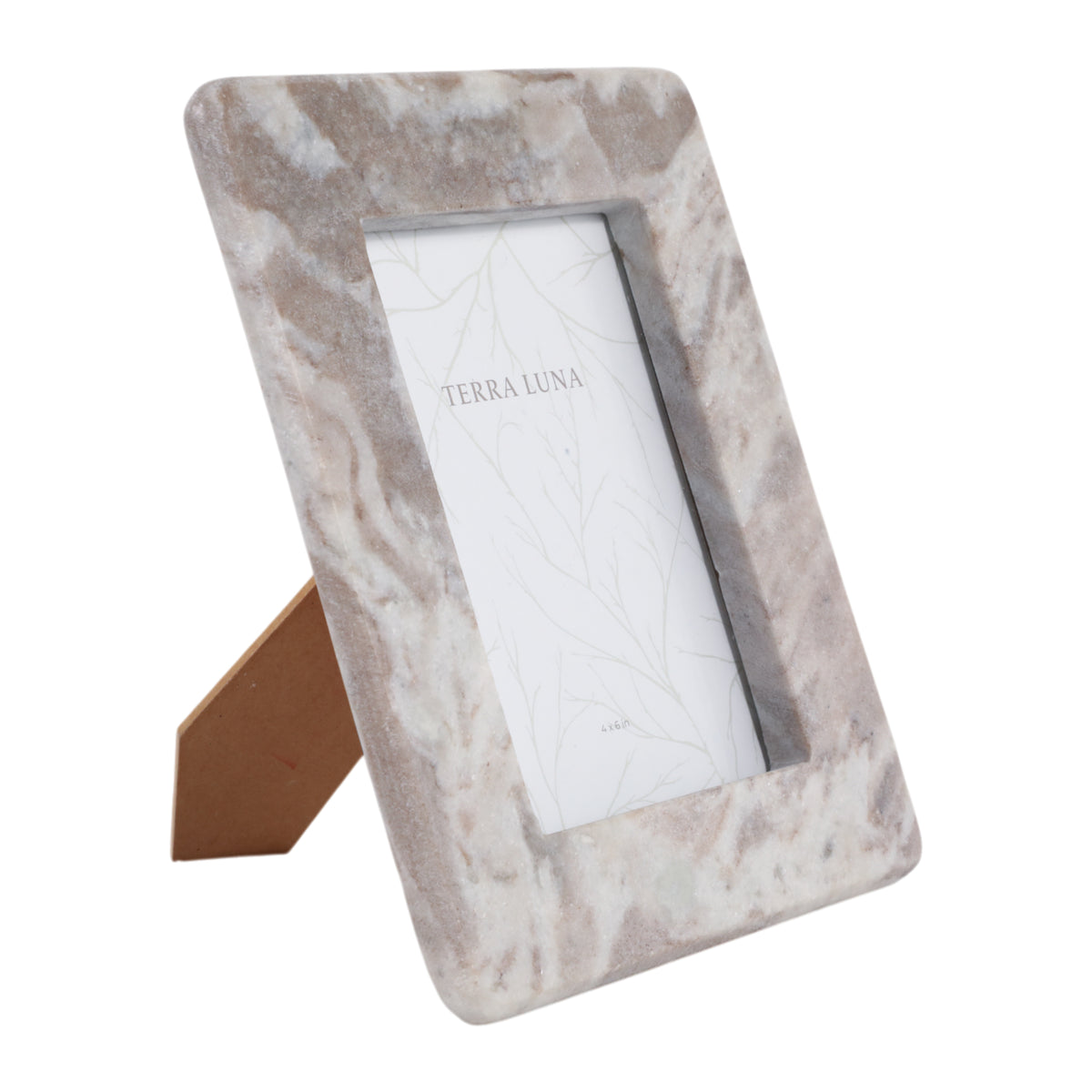 Farmington Tan Curved Edge Marble Frame