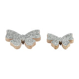 Gas Point White Large Mosaic Butterfly