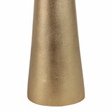 Leesville Gold Metal Abstract Pillar Vase