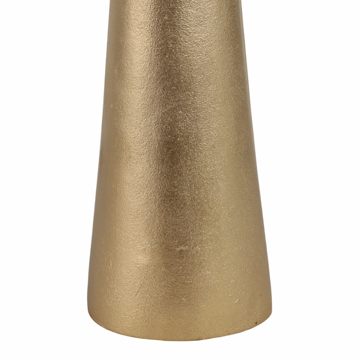 Leesville Gold Metal Abstract Pillar Vase