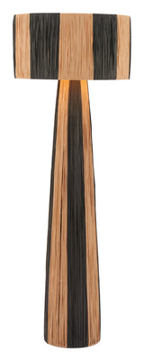 Gala Black & Natural Floor Lamp