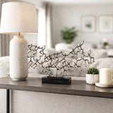 Sheltonbeach Silver/Black Decor
