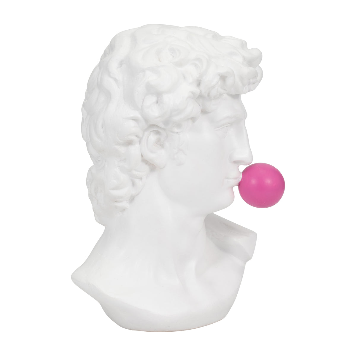 Clair White Resin Greek God Head