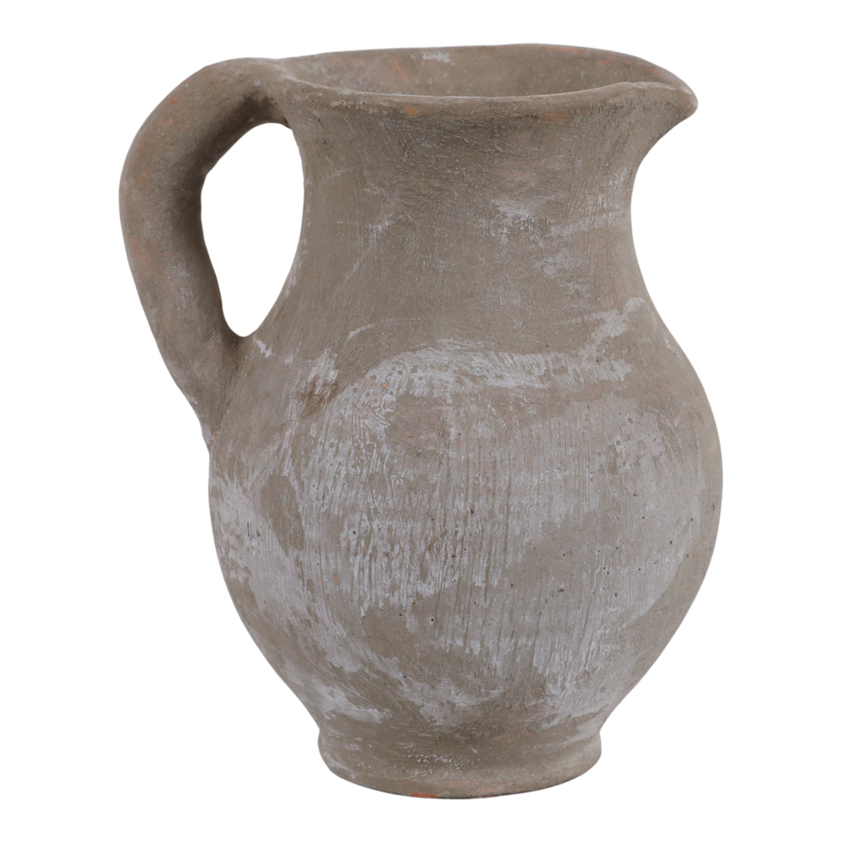 Fernbridge Washed Gray/Ivory Terracotta Jug Vase