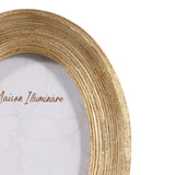 Clovis Gold Etched Oval Photo Frame