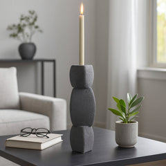 Ennisvale Black Candle Holder