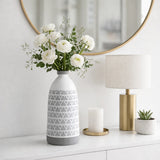 Rio Bravo Gray Ceramic Aztec Vase
