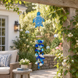 Simmler Multicolor Turtle and Glass Hanging Decor