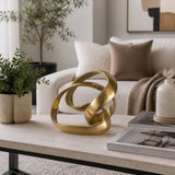 Dashport Gold Aluminum Knot Sculpture