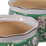 Watsoncliff Green/White/Brown Planters (Set of 2)