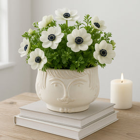 Rossmoor White Grandpa Planter