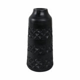 Del Cerro Black Wood Stained Vase