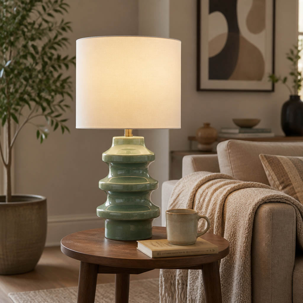 Maricopa Green Ceramic Table Lamp