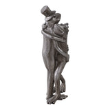 Cantil Silver Hugging Frogs Figurine