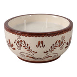 Trona Brown/White Coffee Hand Painted Candle
