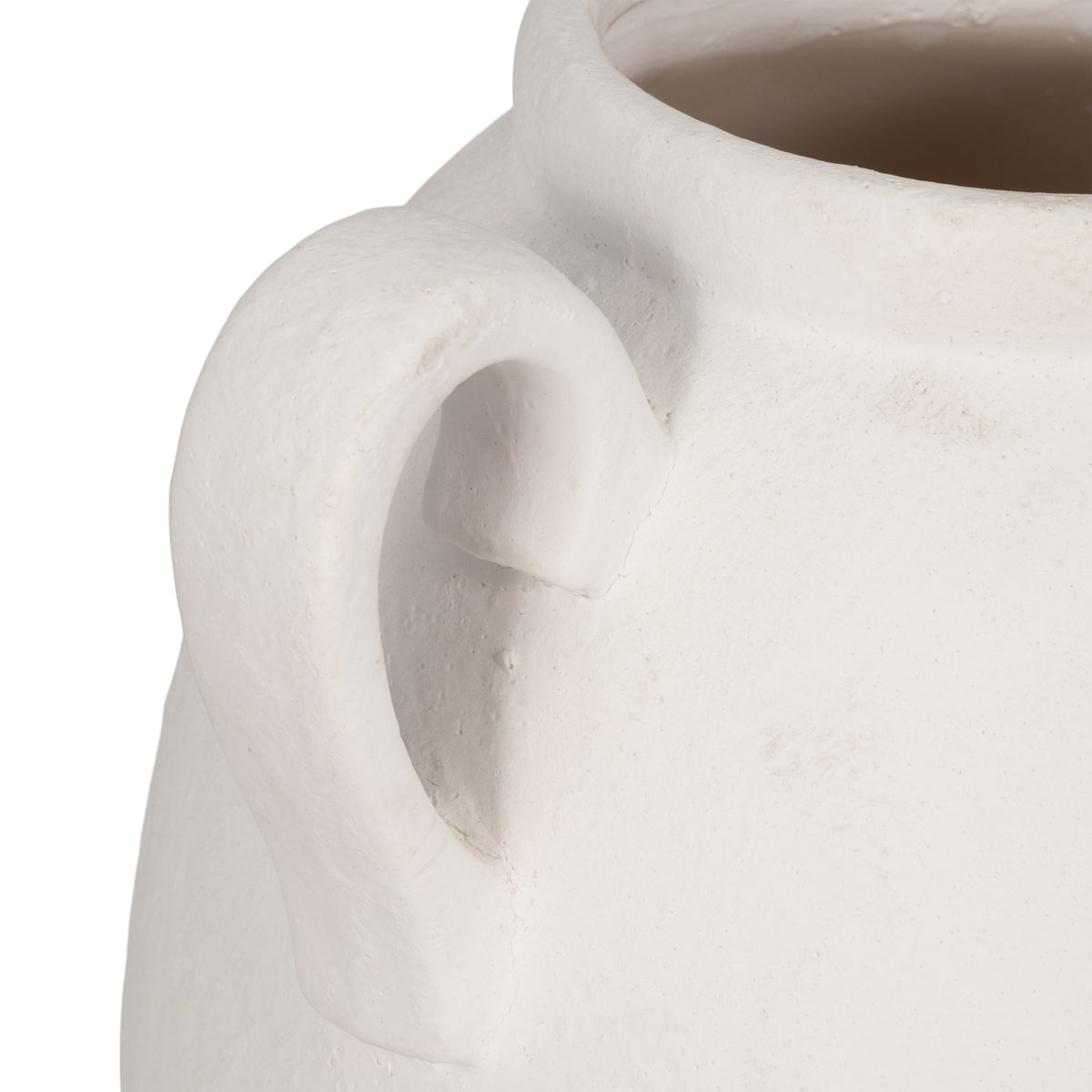 Laylaford White Ceramic Textured Jug with Handles