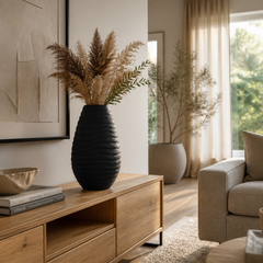 Havenoak Black Large Vase