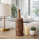 Fuchs Brown Reclaimed Wood Bottle Object - 20653-02