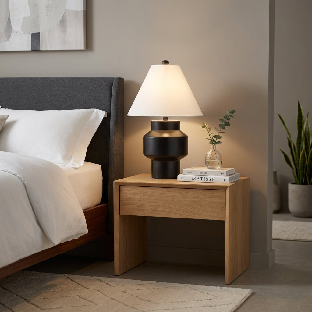 Shayrun Black/White Lamp