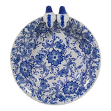 Foleymill Blue/White Floral Chinoiserie Bird Bath Birding