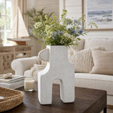 Midland White Ecomix Abstract Vase