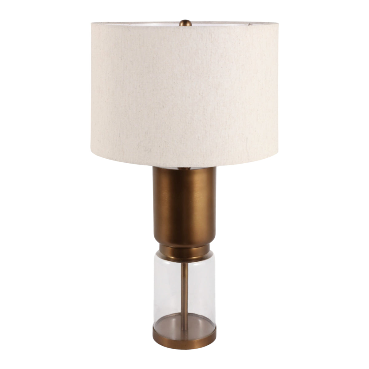 Caltonholm Brown/Clear/Ivory Lamp