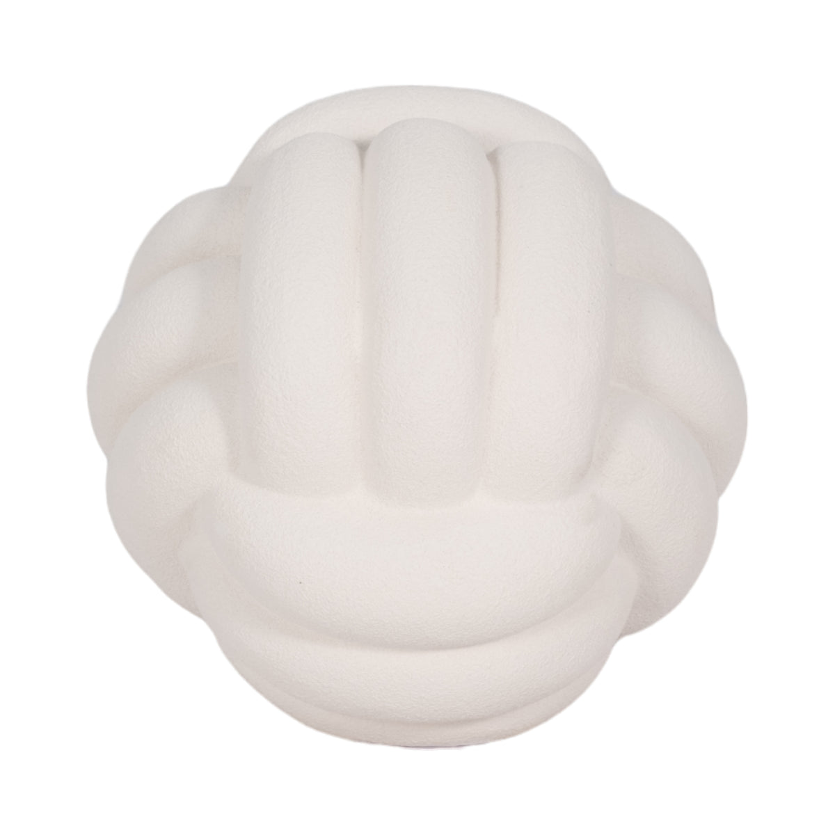 Brentonbeach White Small Rough Texture Knot Orb
