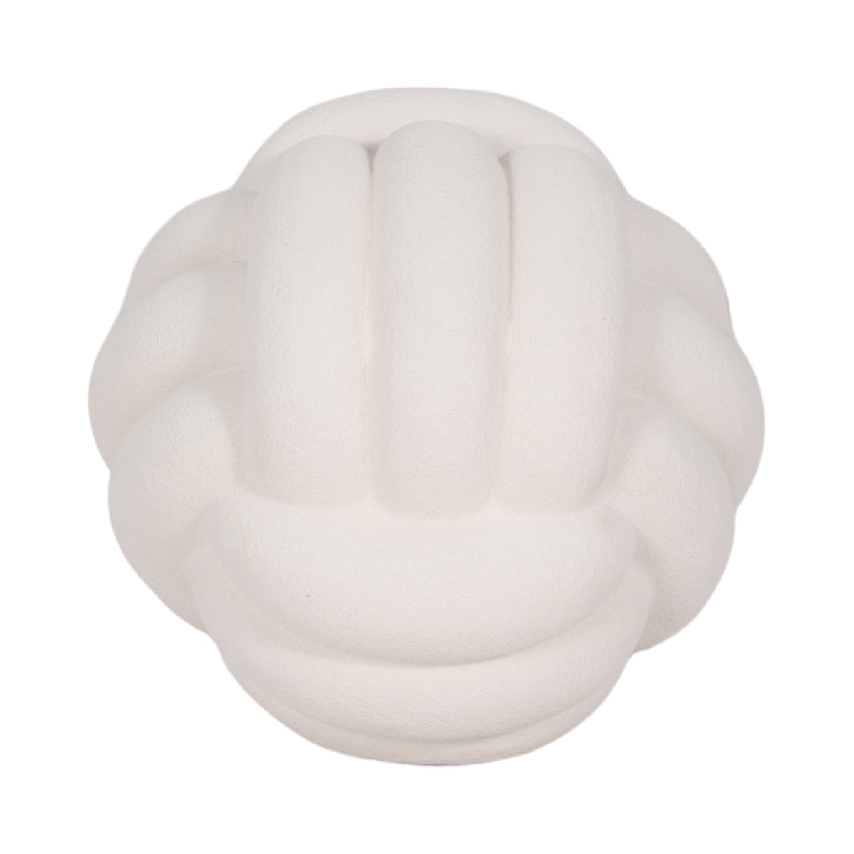 Brentonbeach White Small Rough Texture Knot Orb