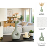 Parkwood Dark Sage Ceramic Open Cut-Out Nomad Vase