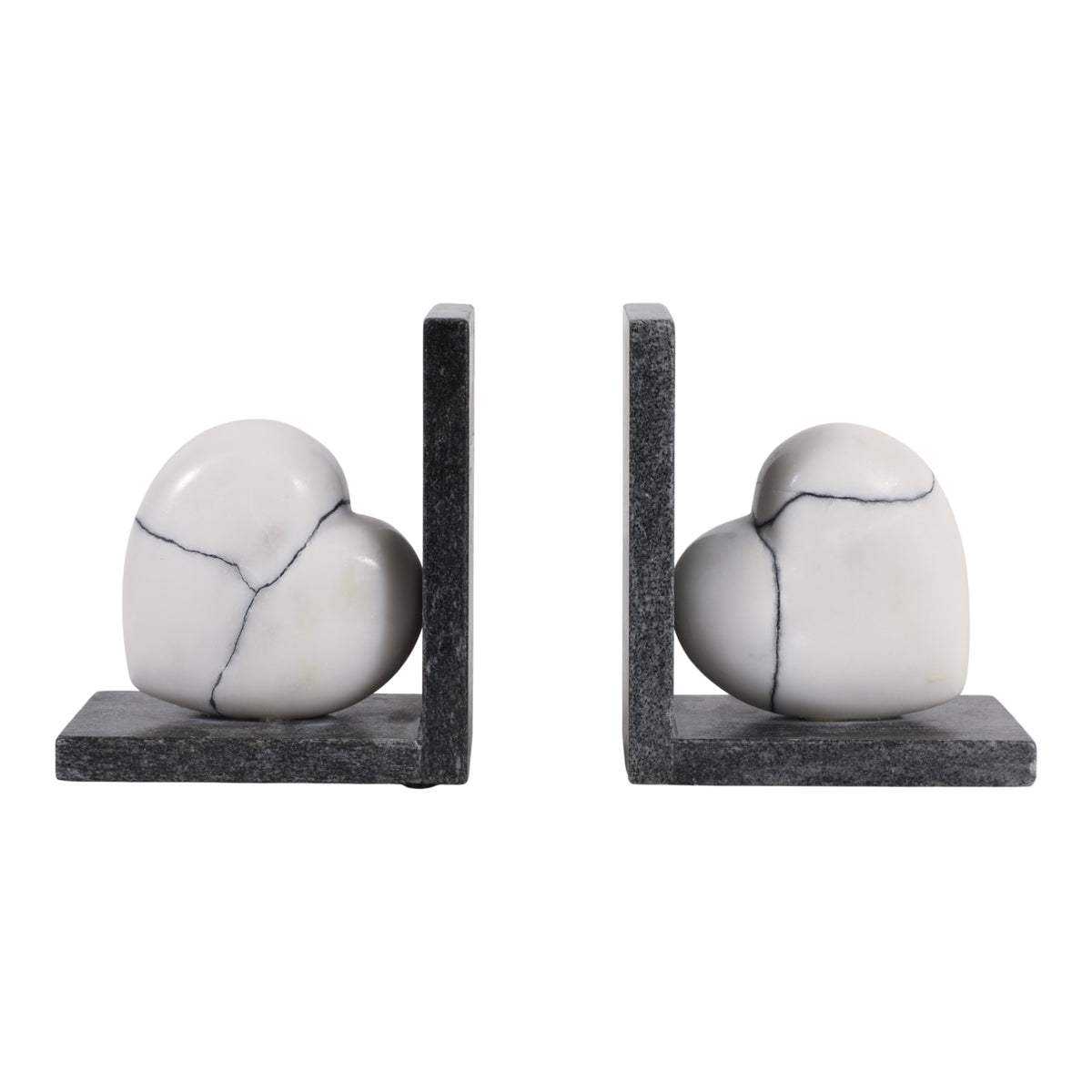 Pagewell White/Black Bookends (Set of 2)