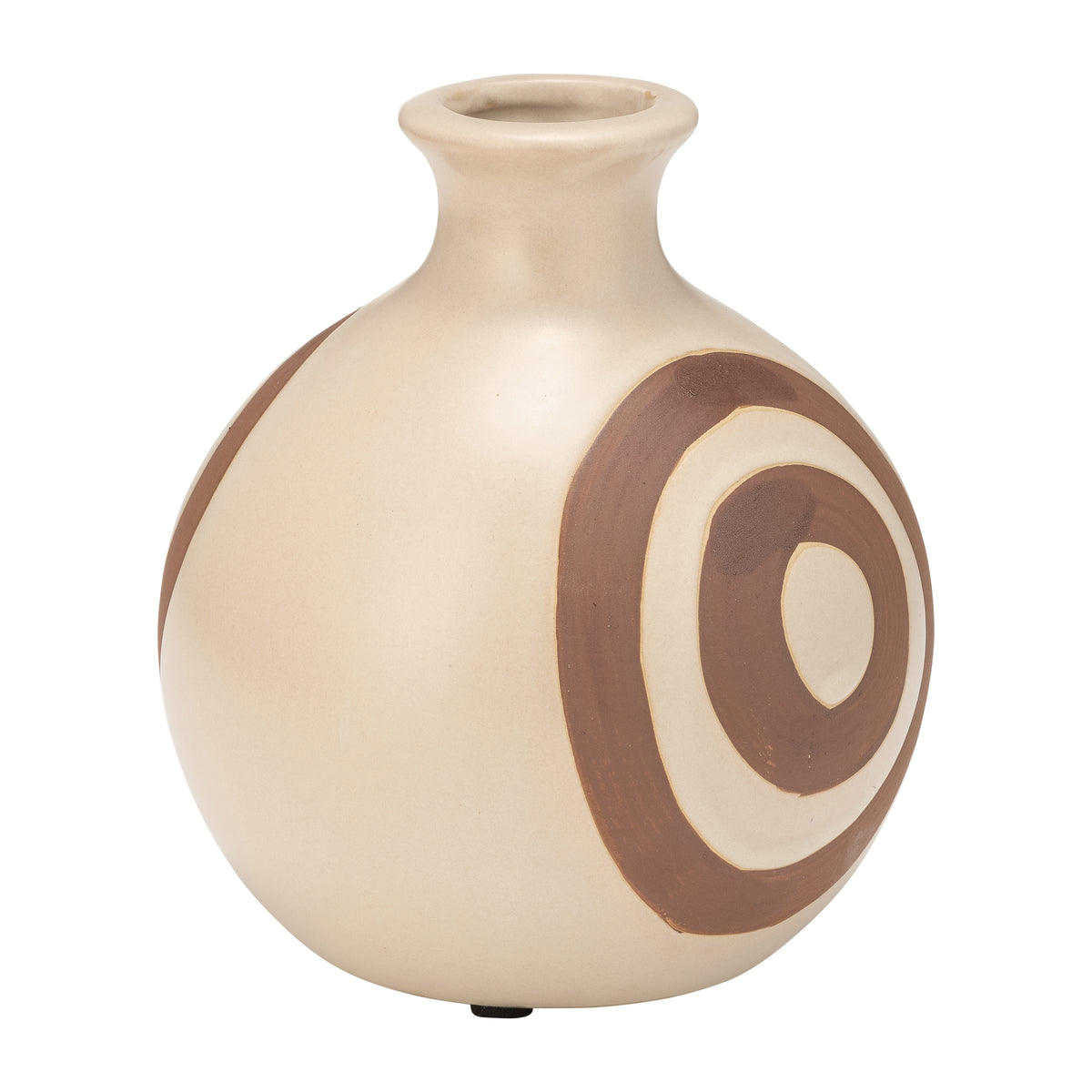 Oroleve Cream Ceramic Abstract Vase