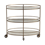 Waterford Gold/Clear Bar Cart