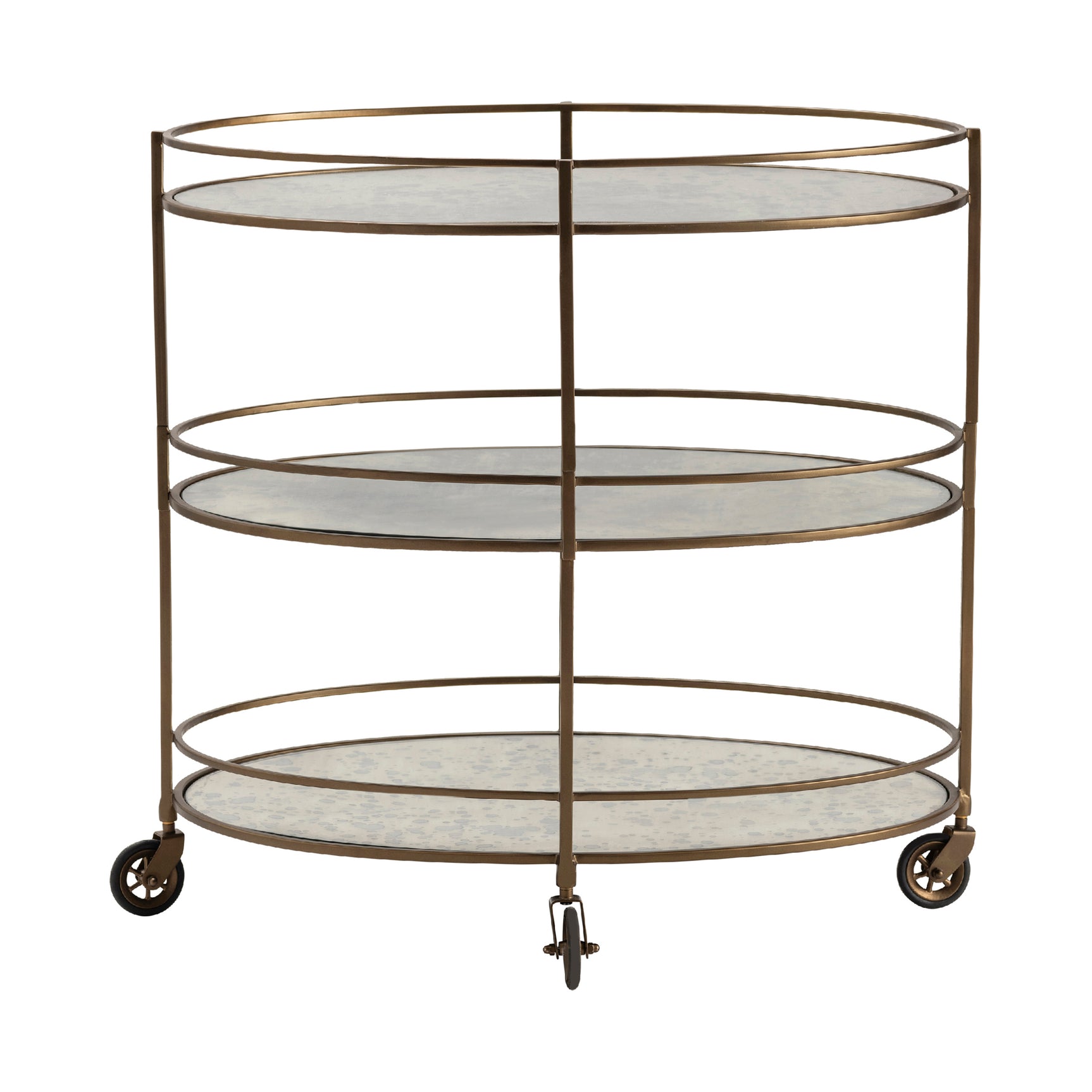 Waterford Gold/Clear Bar Cart