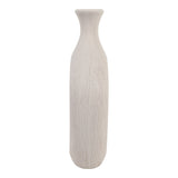 Alray Beige Beaded Oval Cut Out Vase