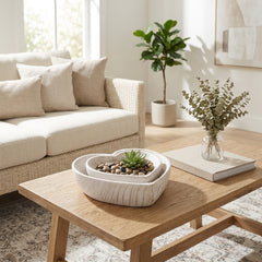 Dashlake White Bowls (Set of 2)