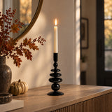 Ellenland Black Large Candle Holder