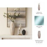Atherton Multicolor Small Opal Finish Curved Glass Vase