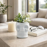 Kathryn White Small Ceramic Skull Vase
