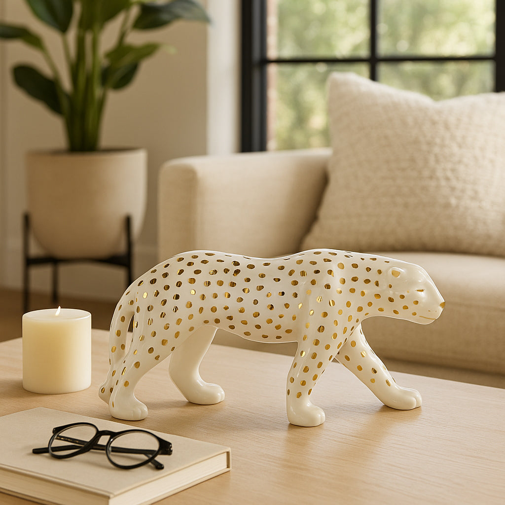 Trentonrun White/Gold Walking Decor