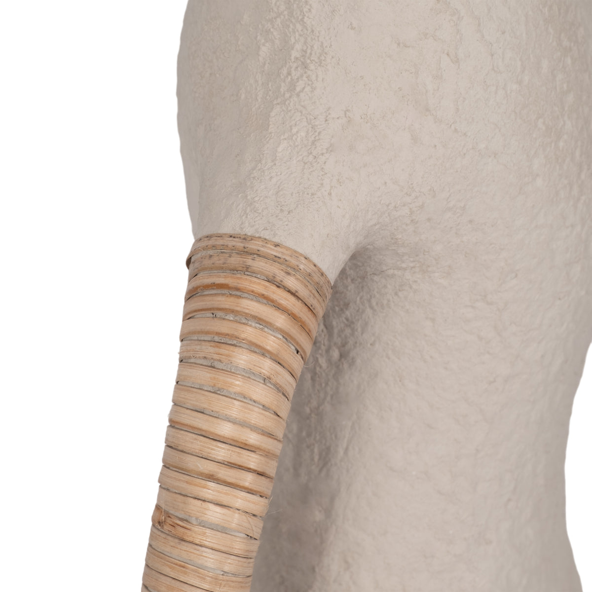 Elk Ivory Ecomix Organic Vase with Caning