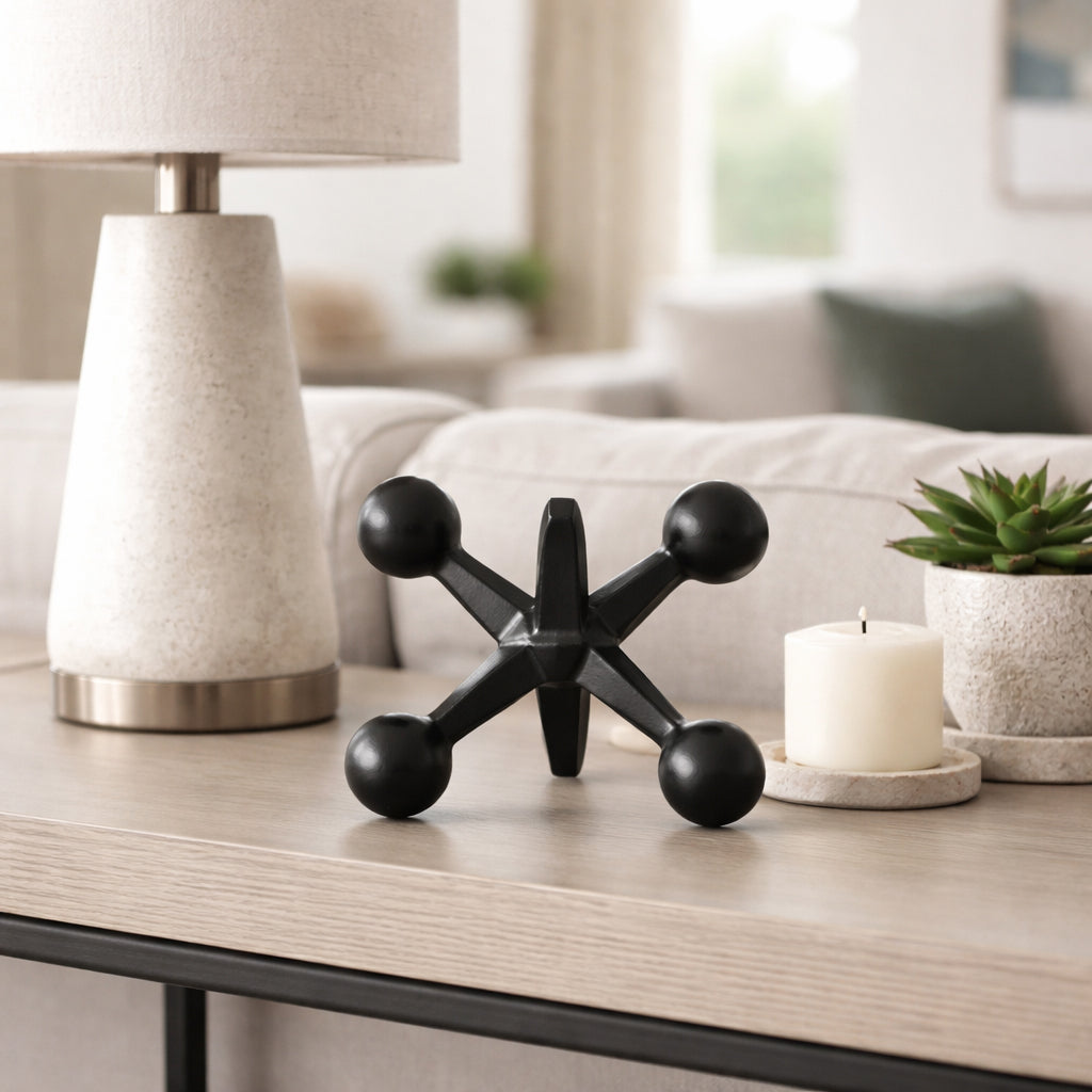 Devon Black Metal Jacks Decor