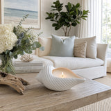 Orcutt White Sea Salt Shell Candle