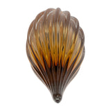 Stone Orange Small Glass Paperweight Amber