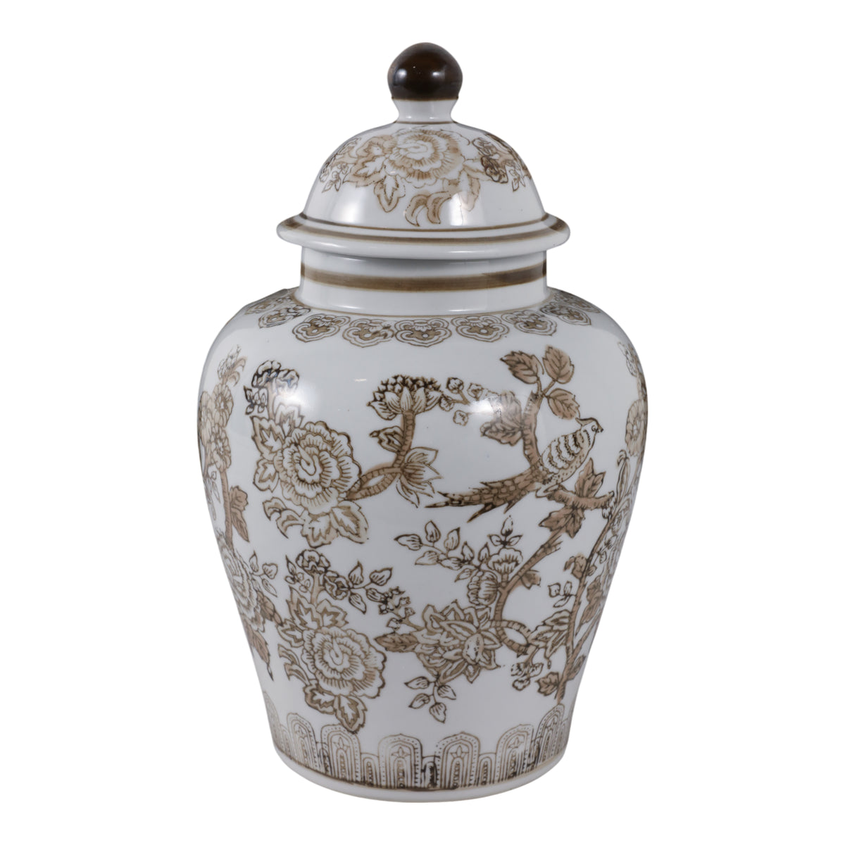 Dougalton Brown/White Chinoiserie