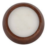 Barlowrun Walnut Vanilla Modern Wood Bowl Candle