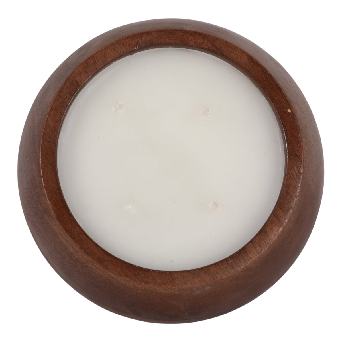 Barlowrun Walnut Vanilla Modern Wood Bowl Candle
