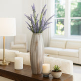 Atherton Multicolor Small Opal Finish Curved Glass Vase