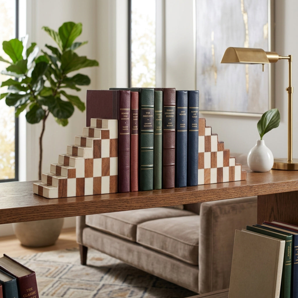 Kiragrove Ivory/Tan Bookends (Set of 2)